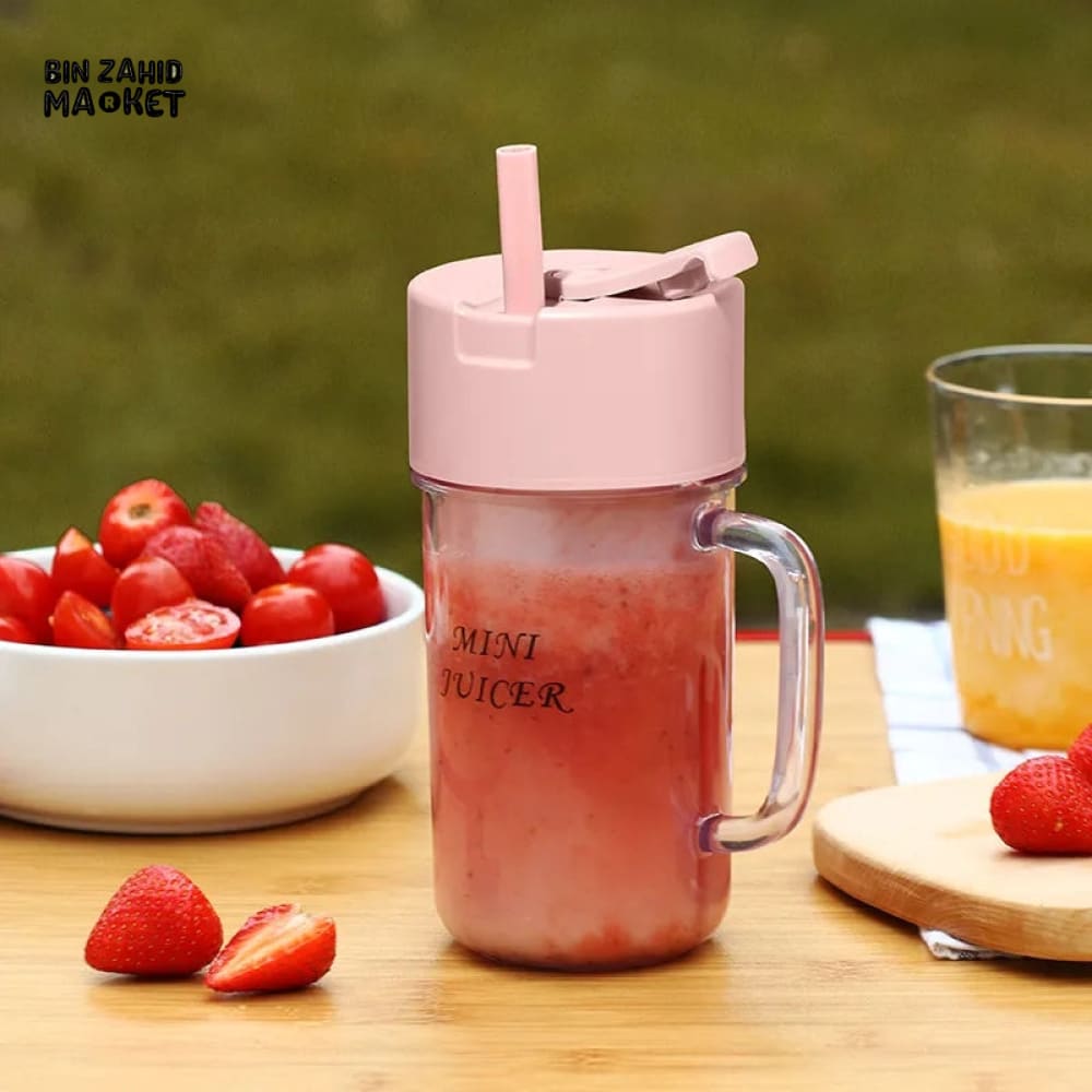 Portable Mug Juicer Blender With Straw